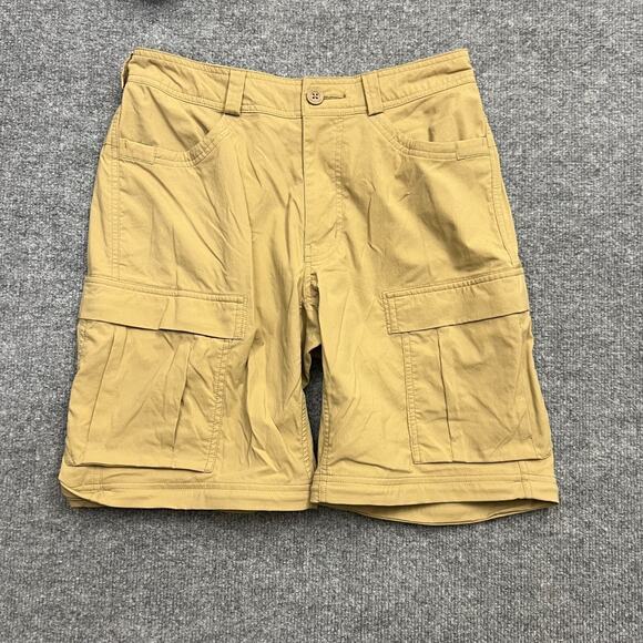 REI Co-op Convertible Pants Men's 30 X 30 Brown Logo Cargo Pockets Straight Leg - Picture 5 of 16